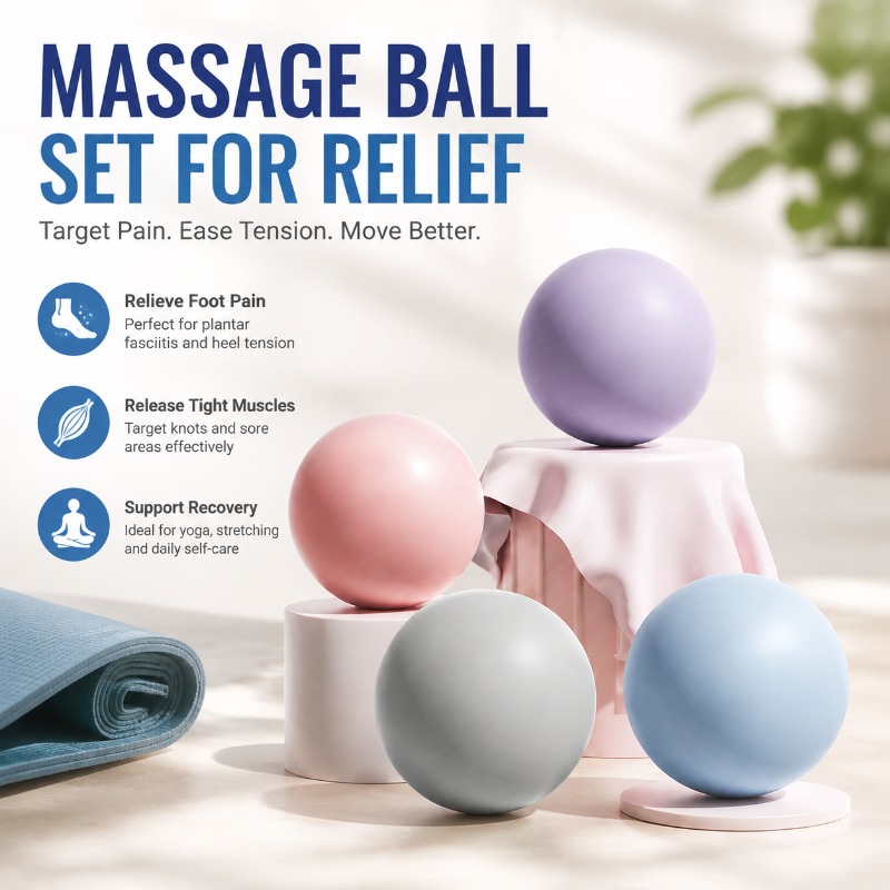 Pilates Yoga Ball - Palla Massaggiante in Silicone per Fitness,