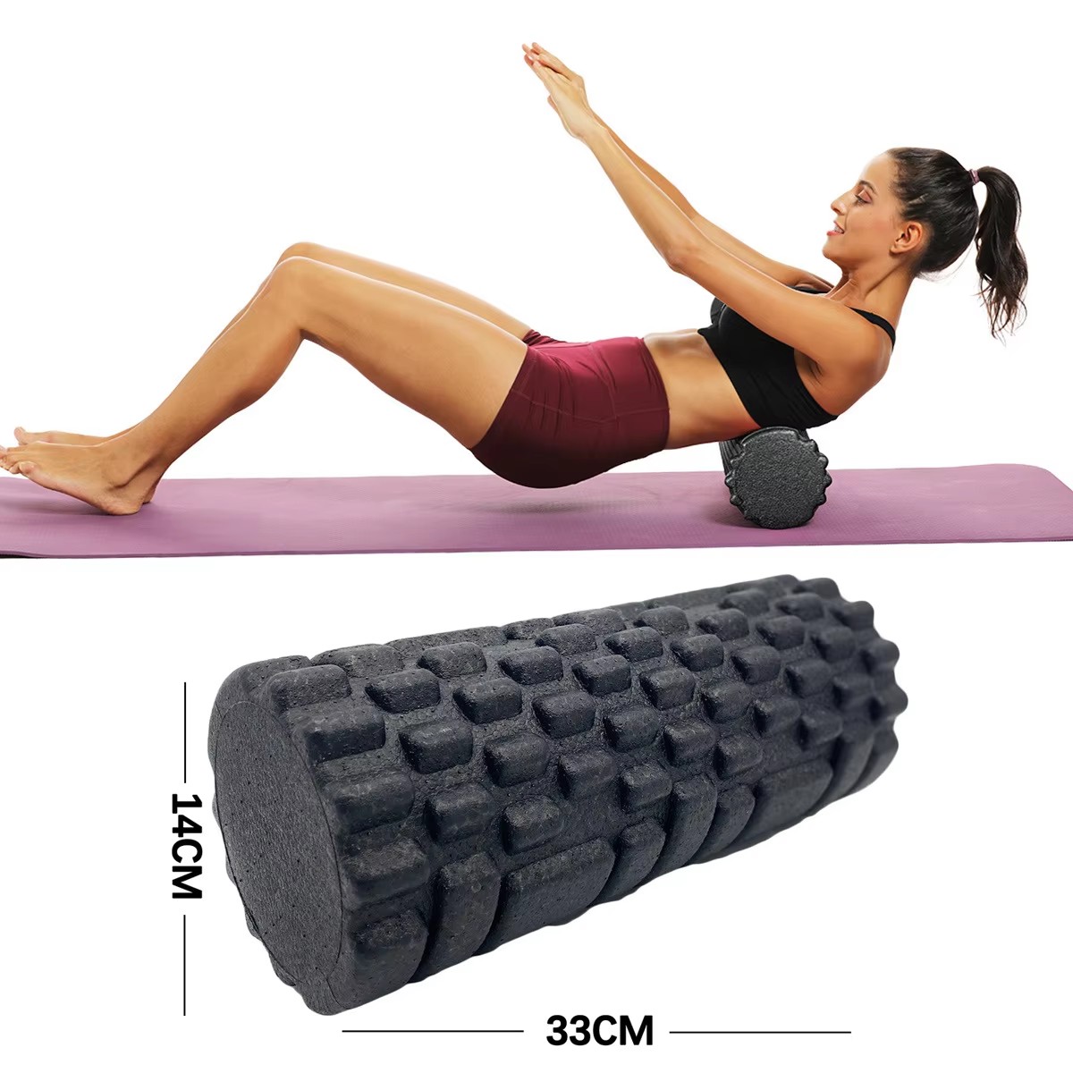 Pilates Yoga Ball - 30/33 centimetri Fitness Rullo di Schiuma