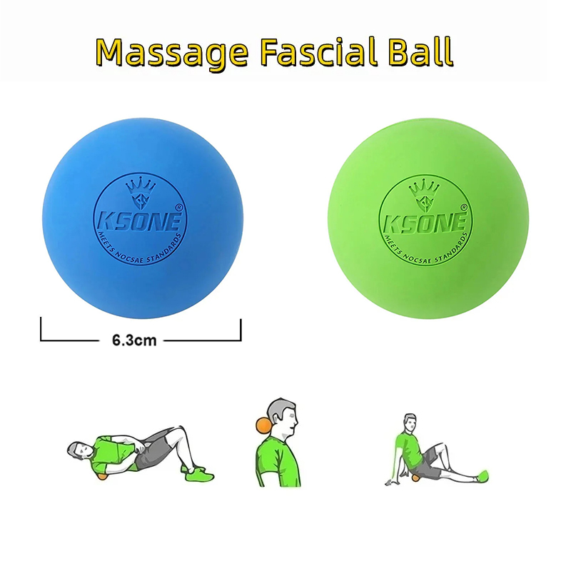 Pilates Yoga Ball - Palla da massaggio in gomma per
