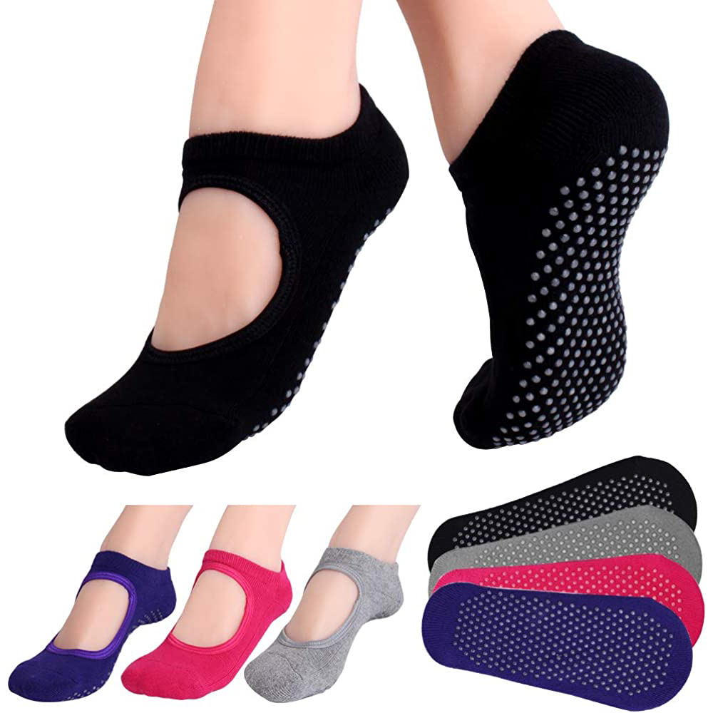 Pilates Yoga Gym - Calzini per pilates fitness antiscivolo senza