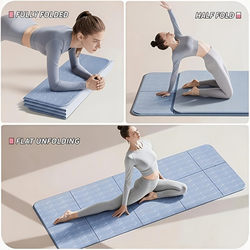Pilates Yoga Mat Thickness - Tappetino Yoga Pieghevole Extra Spesso Antiscivolo,