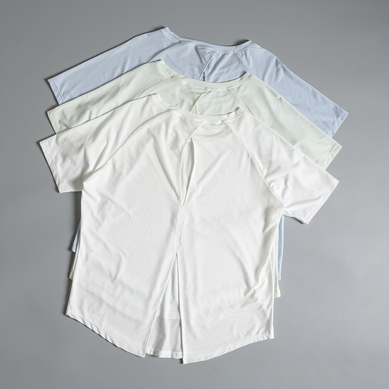 Pilates Yoga Morning - T-shirt sportiva da donna a maniche