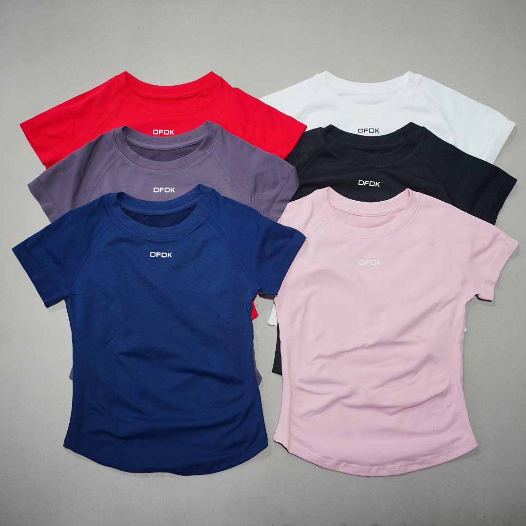Pilates Yoga Top - DFDK T-shirt elastica da donna a