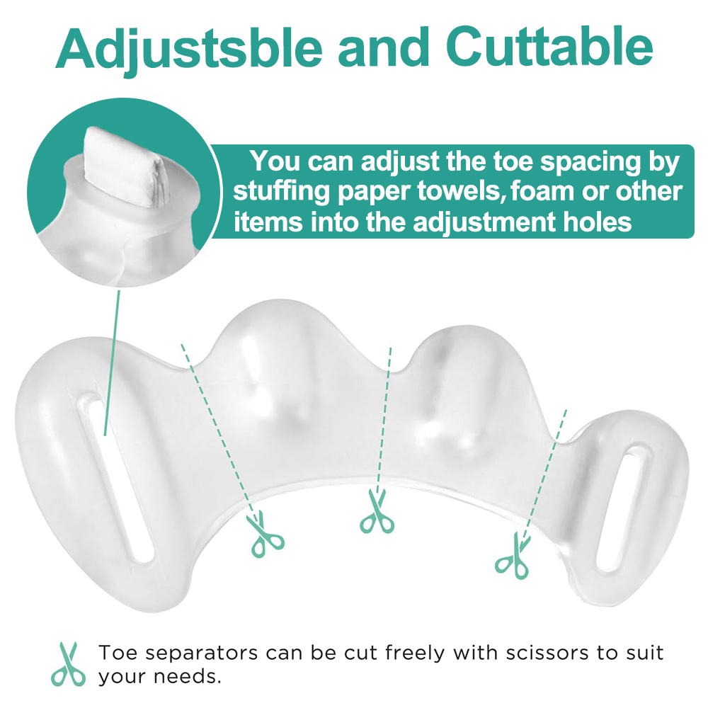 1 paio di gel duro in silicone - Toe Separator Silicon recensione e prezzo