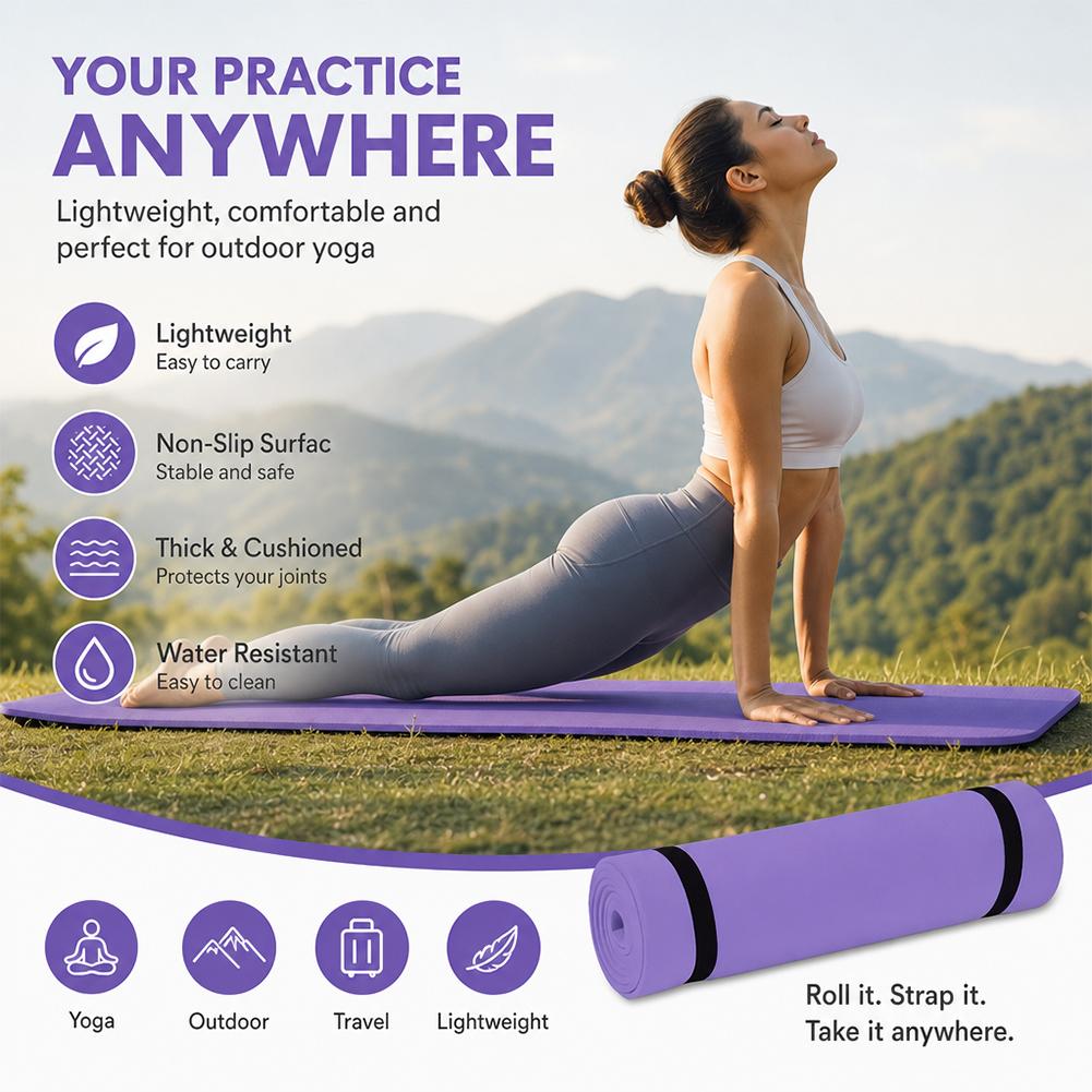 Tappetino da yoga spesso 1/2 p - Pilates Yoga Mat Thickness recensione e prezzo