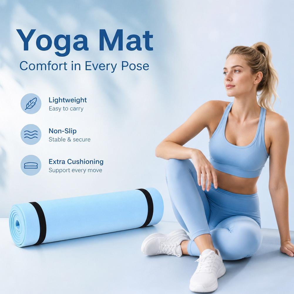 Tappetino da yoga spesso 1/2 p - Pilates Yoga Mat Thickness recensione e prezzo
